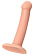 Телесный фаллос на присоске Silicone Bendable Dildo S - 17 см.