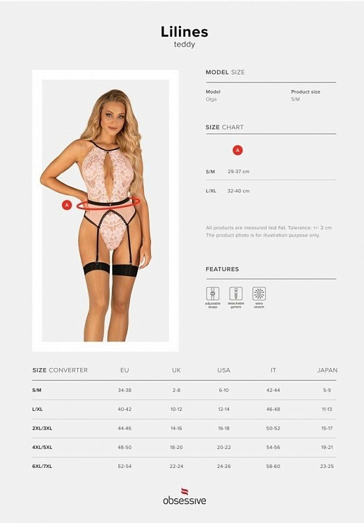 Пикантное кружевное боди Lilines