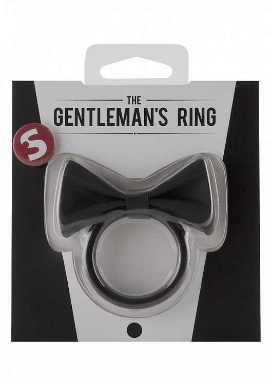 Черное эрекционное кольцо Gentlemans Ring
