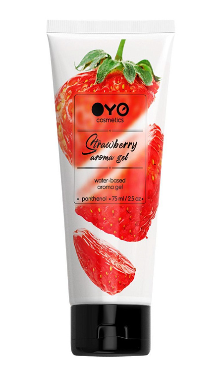 Лубрикант на водной основе OYO Aroma Gel Strawberry с ароматом клубники - 75 мл. FFF
