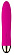 Ярко-розовый вибромассажер Surge - 16,8 см.